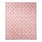 Heart Stripe Pattern 50" x 60" Coral Fleece Blanket